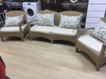 İkinci El Rattan Koltuk Takımı  (Krem)