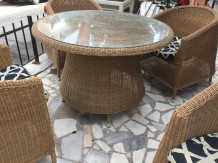 İkinci El Bambu Bahçe Takımı