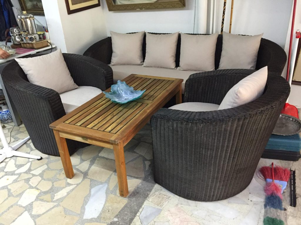 Sette İkinci El Bambu Koltuk Takımı